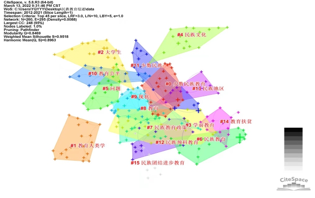 p19 图1 民族教育研究关键词网络聚类视图(2012-2021).jpg