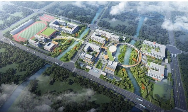 鄞州职业高级中学迁建项目效果图 宁波市教育局供图.jpg